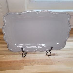 Taupe Gray Serving Platter